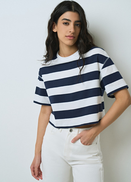 Укороченная футболка, Синий
Укороченная футболка, Синий