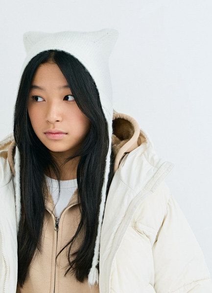 Шапка с ушками для девочек, Белый
Шапка с ушками для девочек, Белый