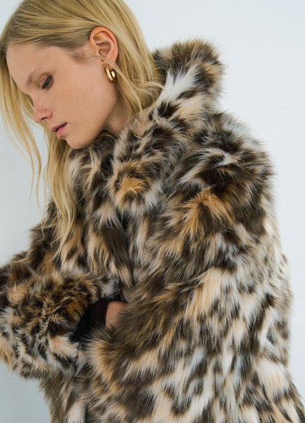 Укороченная шуба из искусственного меха, Бежевый
Укороченная шуба из искусственного меха, Бежевый