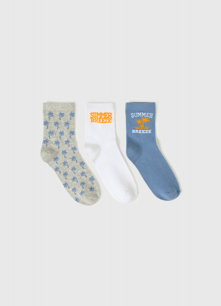 Носки для мальчиков, 3 пары, Голубой
Носки для мальчиков, 3 пары, Голубой