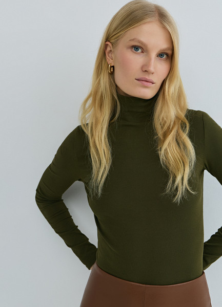 Водолазка из хлопка, Зеленый
Водолазка из хлопка, Зеленый