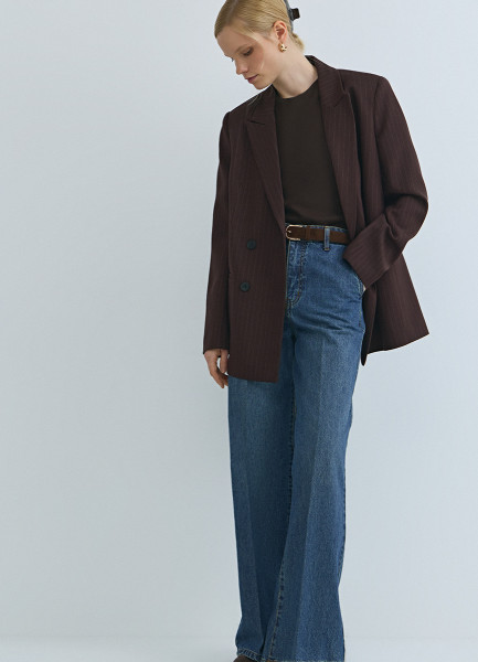 Широкие джинсы Wide leg с высокой посадкой, Синий
Широкие джинсы Wide leg с высокой посадкой, Синий