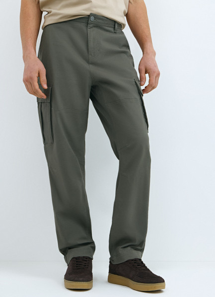 Брюки карго из твила, Зеленый
Брюки карго из твила, Зеленый