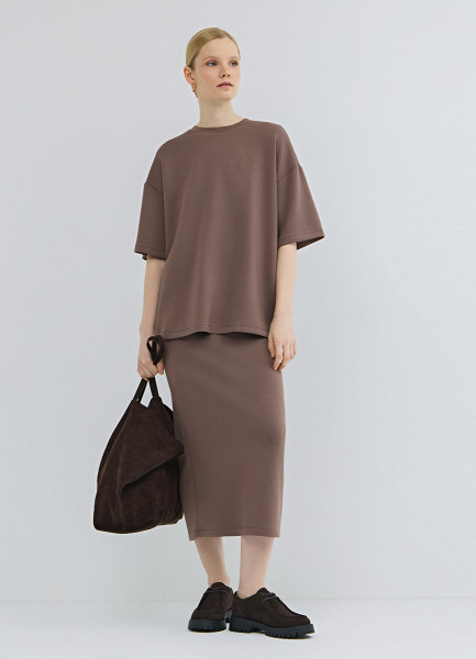 Прямая юбка, Коричневый
Прямая юбка, Коричневый