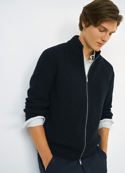 Кардиган на молнии, Синий
Кардиган на молнии, Синий