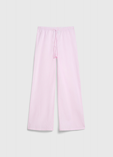 Брюки пижамные из поплина в полоску для девочек, Белый
Брюки пижамные из поплина в полоску для девочек, Белый