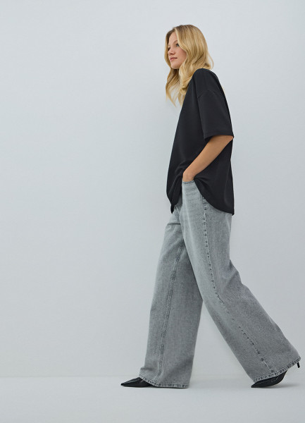 Широкие джинсы, Серый
Широкие джинсы, Серый