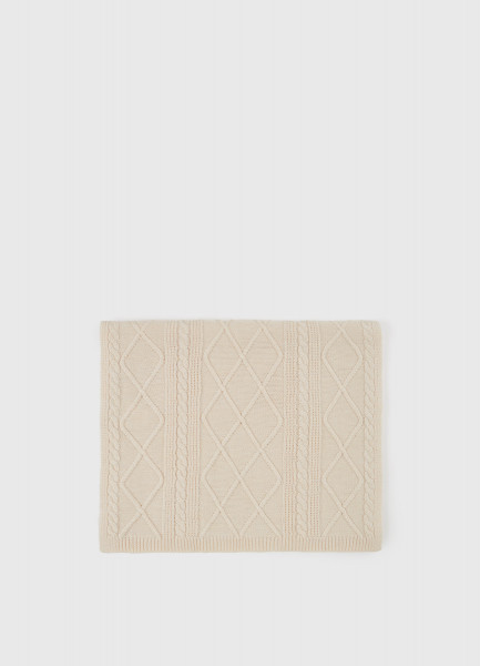 Вязаный шарф, Бежевый 
Вязаный шарф, Бежевый