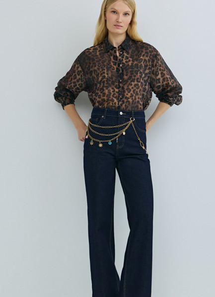 Широкие джинсы Wide leg с высокой посадкой, Синий
Широкие джинсы Wide leg с высокой посадкой, Синий