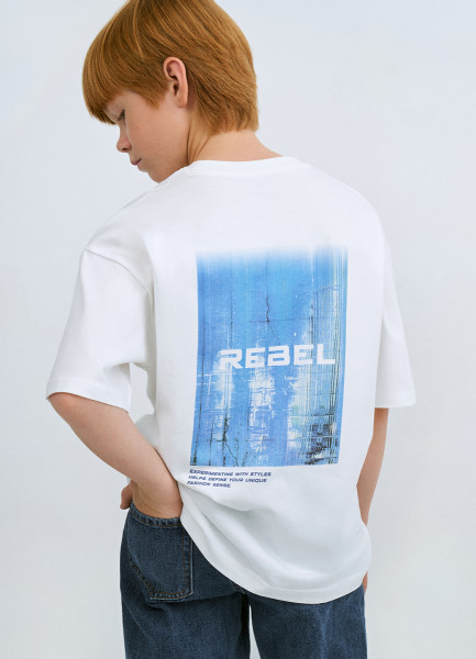 Футболка с принтом для мальчиков, Бежевый
Футболка с принтом для мальчиков, Бежевый