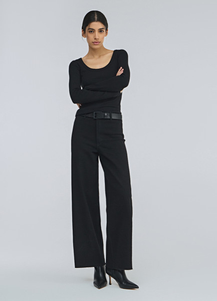 Укороченные широкие джинсы, Черный
Укороченные широкие джинсы, Черный