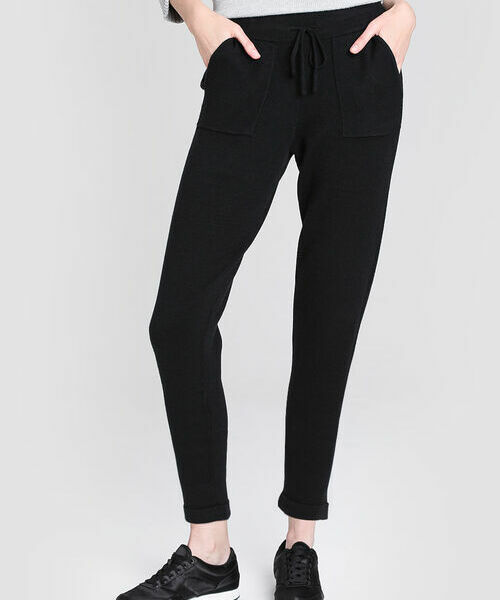 Вязаные брюки-джоггеры, Черный
Вязаные брюки-джоггеры, Черный