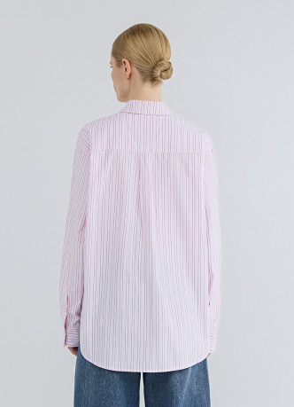 Рубашка в полоску из хлопка