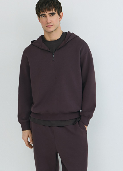 

Толстовка с капюшоном на молнии, Фиолетовый