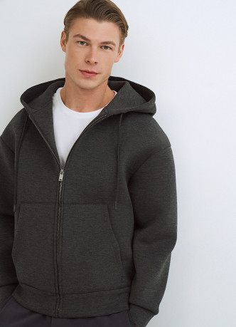 Толстовка на молнии с капюшоном