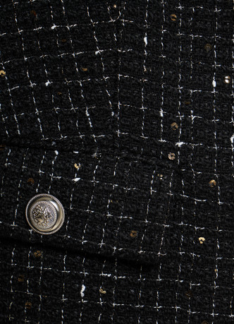 Твидовый укороченный жакет