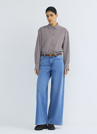 Рубашка в клетку виши