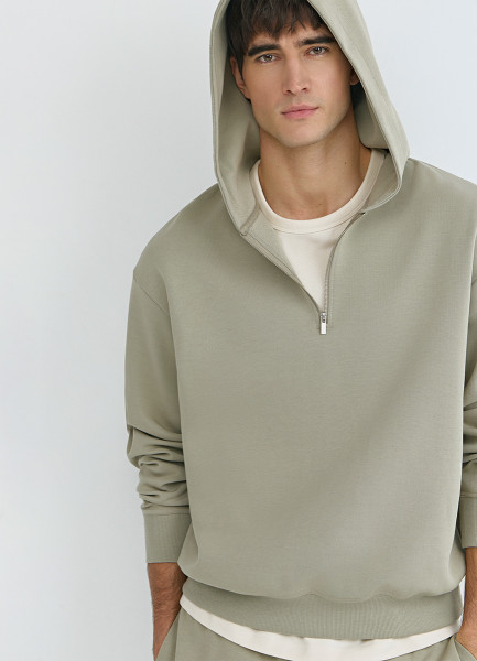 Толстовка с капюшоном на молнии Желтый 3999₽