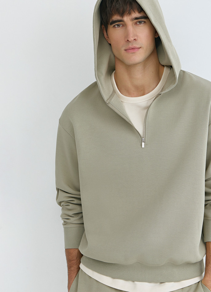 Толстовка с капюшоном на молнии