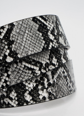 Ремень с тиснением под рептилию