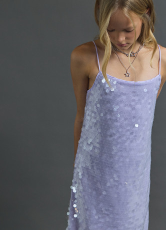 Платье с пайетками для девочек