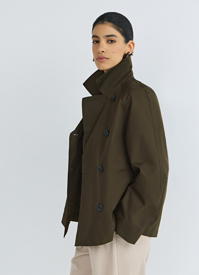 Укороченная куртка-тренч