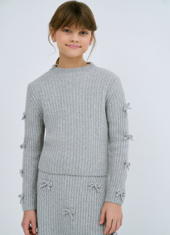 Свитер с бантами для девочек