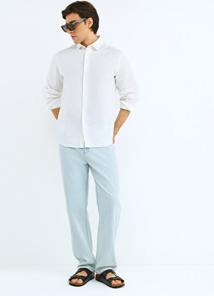 Прямые джинсы Straight, Голубой