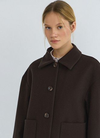 Куртка из пальтовой ткани