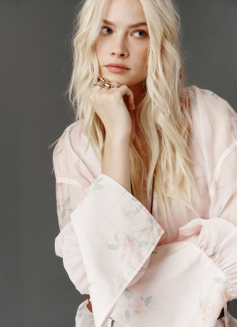 Блузка из тенселя с завязками