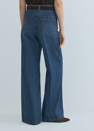 Широкие джинсы Wide leg с высокой посадкой