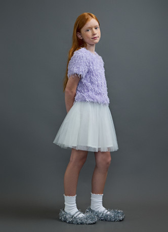 Фактурная блузка для девочек