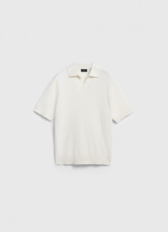 Поло из текстурной ткани