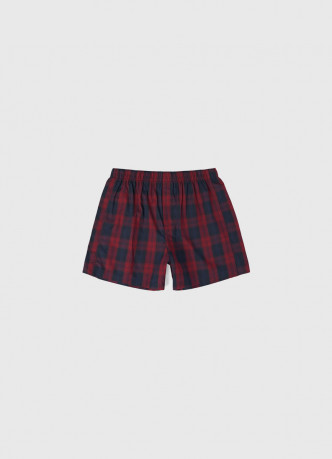 Текстильные трусы-боксеры в клетку