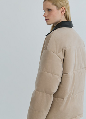 Утеплённая куртка из вельвета