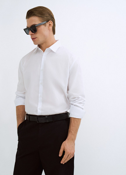 

Рубашка Slim из поплина, Белый