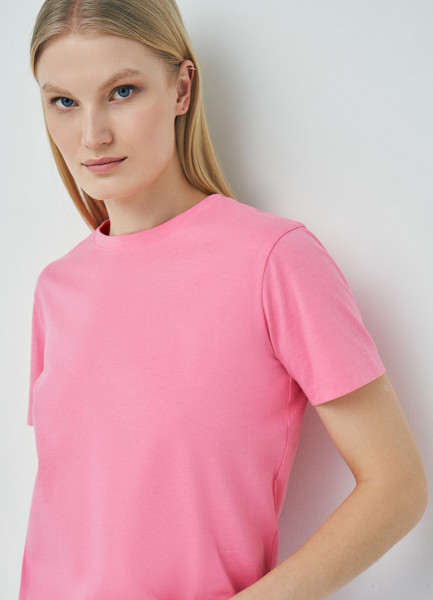 Базовая футболка, Розовый O`Stin LT665EO02-X2 - фото 1
