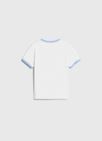 Футболка в рубчик для девочек