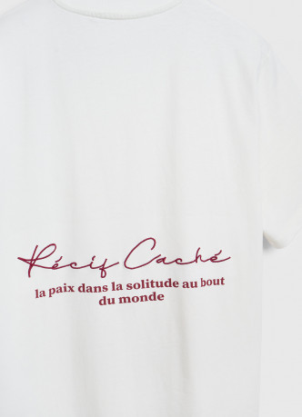 Футболка из плотного хлопка с текстовым принтом