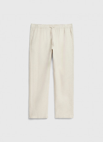 Брюки изо льна и хлопка