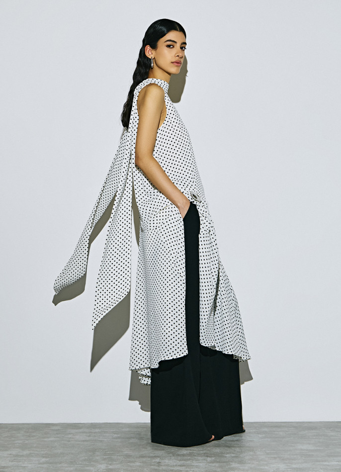 Шифоновое принтованное платье