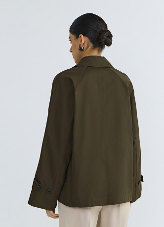 Укороченная куртка-тренч