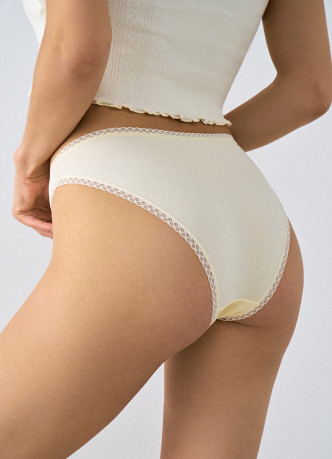 Классические трусы-брифы с кружевом, 3 шт.