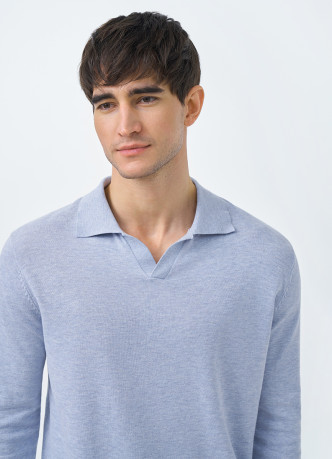 Поло с длинным рукавом