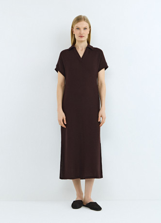 Платье-поло из полотна кроше