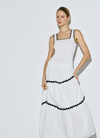 Юбка с ярусами