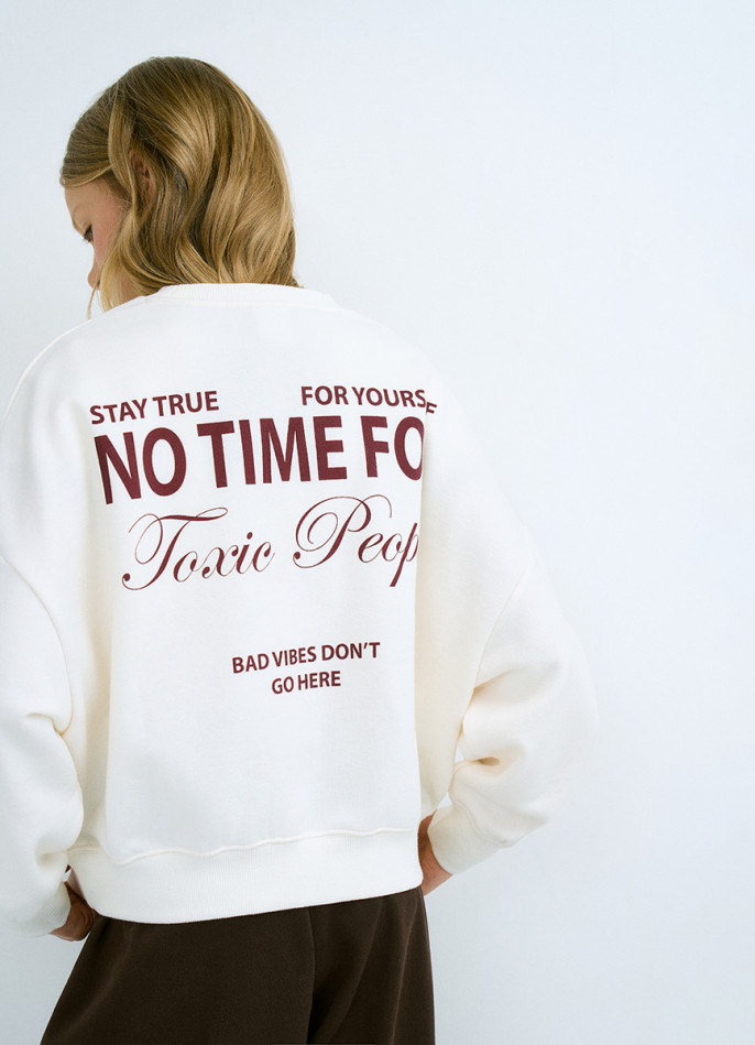 Свитшот с принтом для девочек