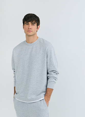 Свитшот с имитацией футболки