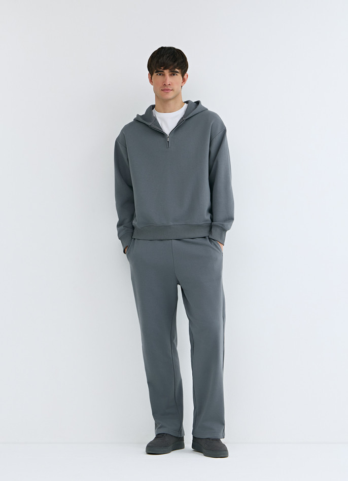 Трикотажные прямые брюки