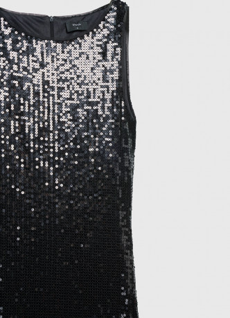 Платье миди с пайетками